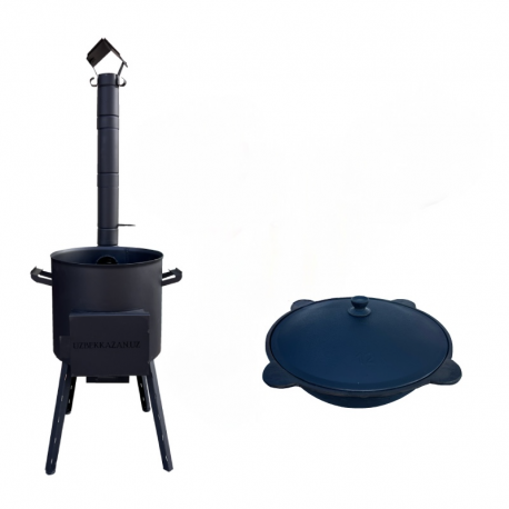 Kazan Uzbecki Grill polowy piec kuchnia polowa 12L